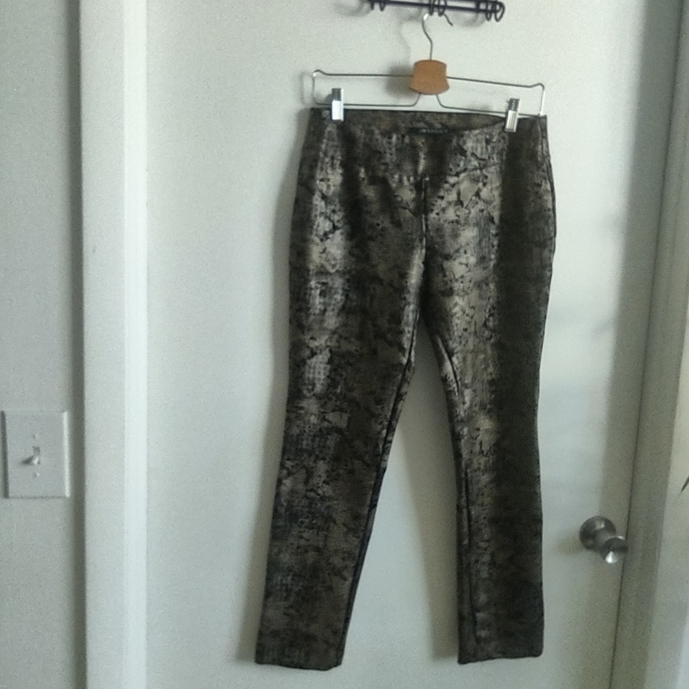 Insight Black and Gold Patterned Leggings